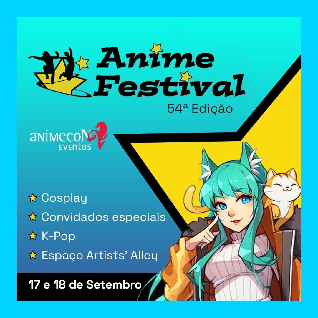Anime Fest e tudo o que vai rolar dia 24 de setembro! 