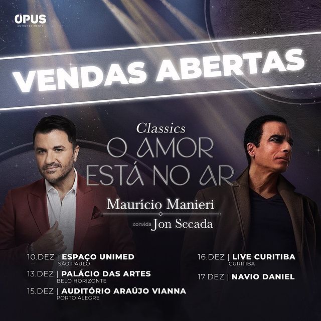 Show: Maurício Manieri convida Jon Secada