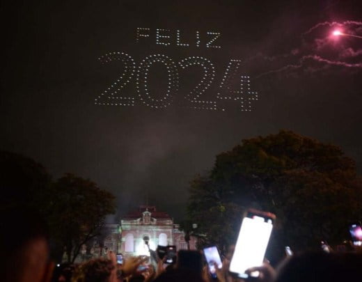 Veja Vídeo do show dos Drones na Praça da Liberdade em 2024