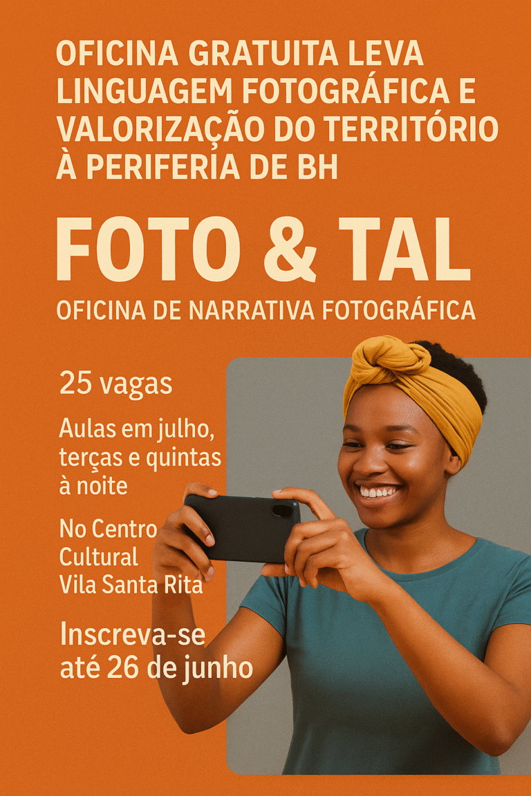 Oficina gratuita leva linguagem fotográfica e valorização do território à periferia de BH