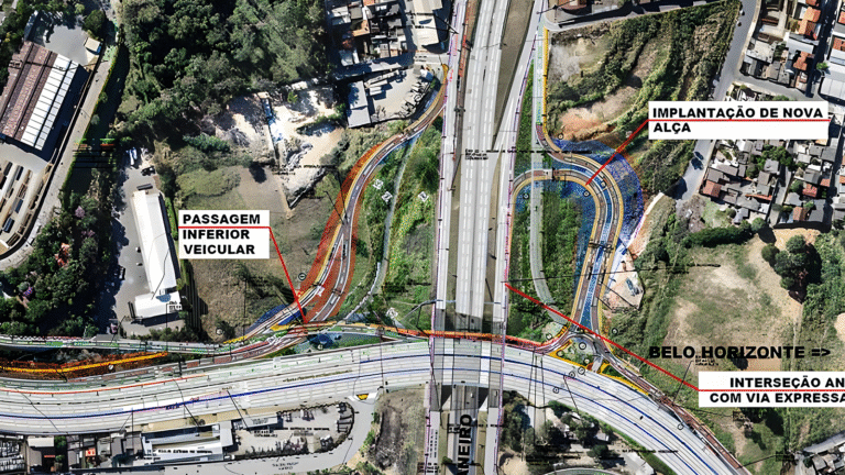 Licitação aberta pela PBH para construção de trincheira no Novo Anel com Via Expressa