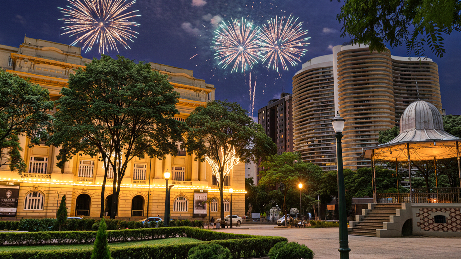 Virada na Praça da Liberdade terá show de drones e grandes atrações musicais